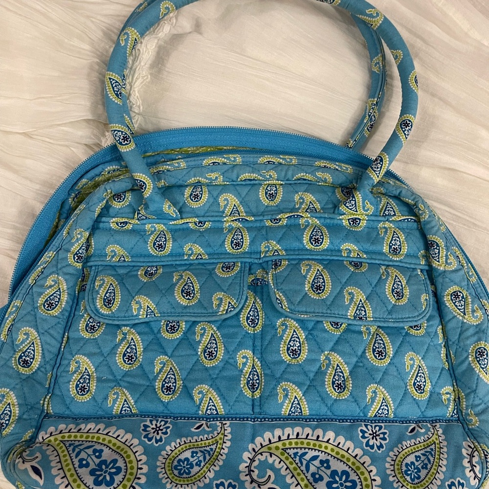 Vera Bradley Blue Paisley Quilted Bag
